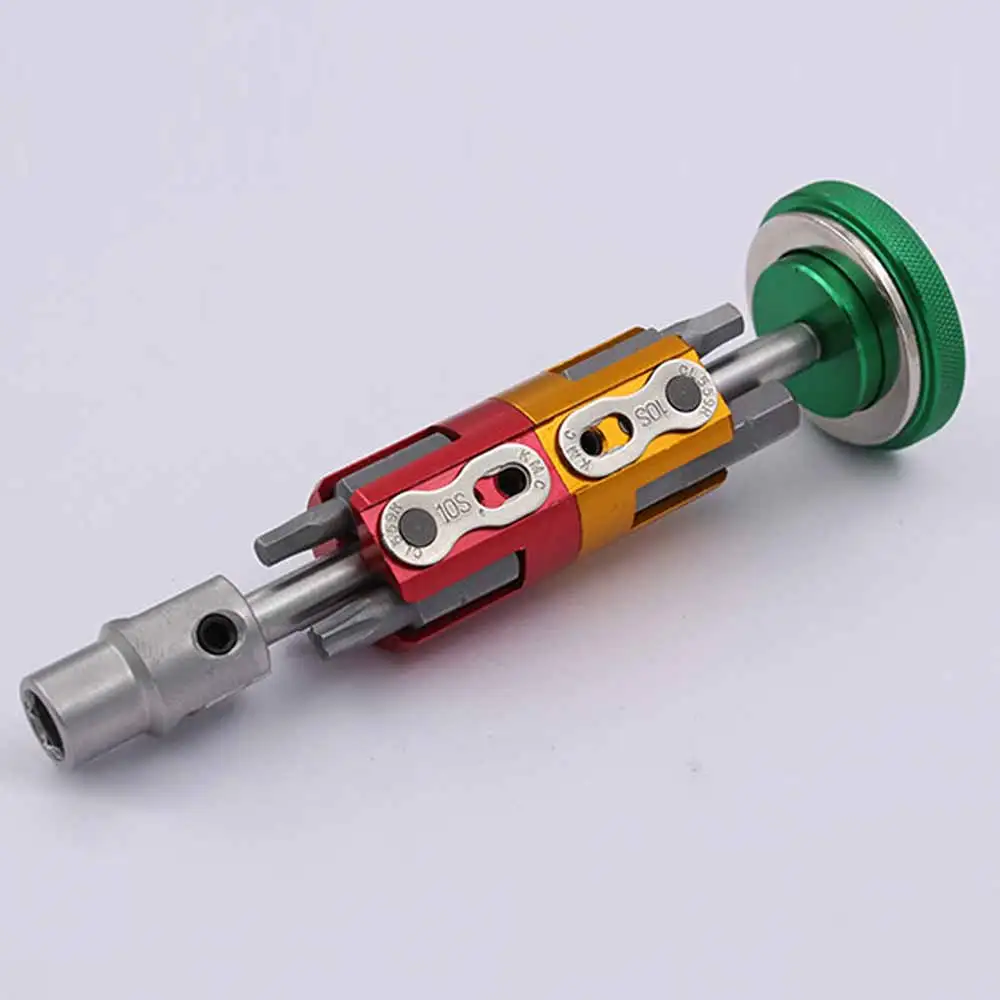 

Portable Bike Repair Tool Multi-Function in Crank with Hex T25 Wrench Screwdriver Bits Bicycle Repair Tools cycling Accessories