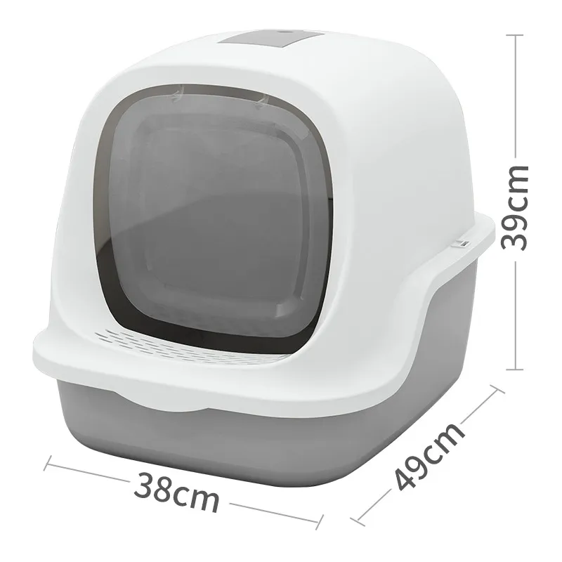 

Cat Litter Box Cat Bedpan Fully Enclosed Deodorant Pet Toilet High Capacity Cat Litter Tray Within 20KG Pets Cleaning Supplies
