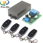 Универсальный пульт дистанционного управления, 433 МГц, 110 В переменного тока, 220 В, 1 канал, релейный приемник и передатчик для универсального светодиодного освещения и дверного контроллера