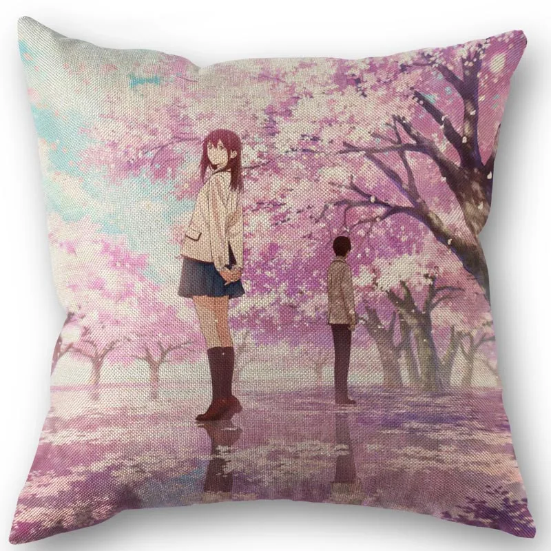 

Kimi no Suizou wo Tabetai Pillowcase High Quality Home Textile Cotton Linen Fabric One Side Decoration Pillow Covers 1213