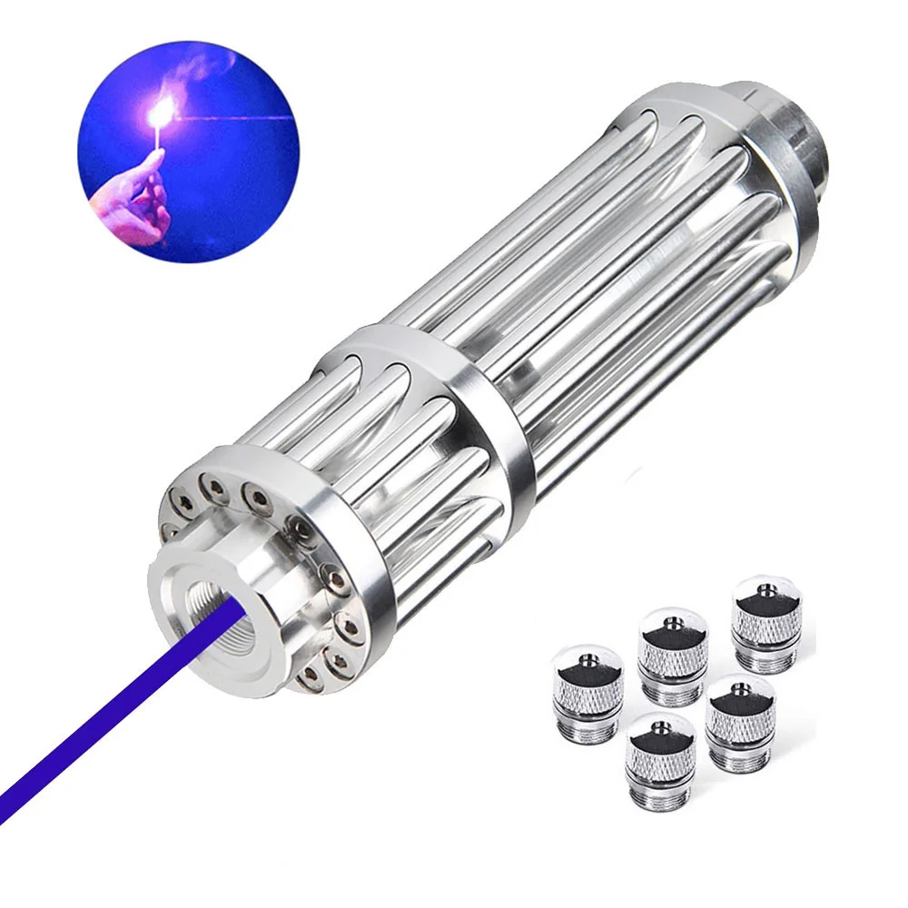 

Hunting High Power 532nm Green Red Blue B017 Laser Pointer Pen Continuous Line 5000 Meters Flashlight with Lazer Head no Battery