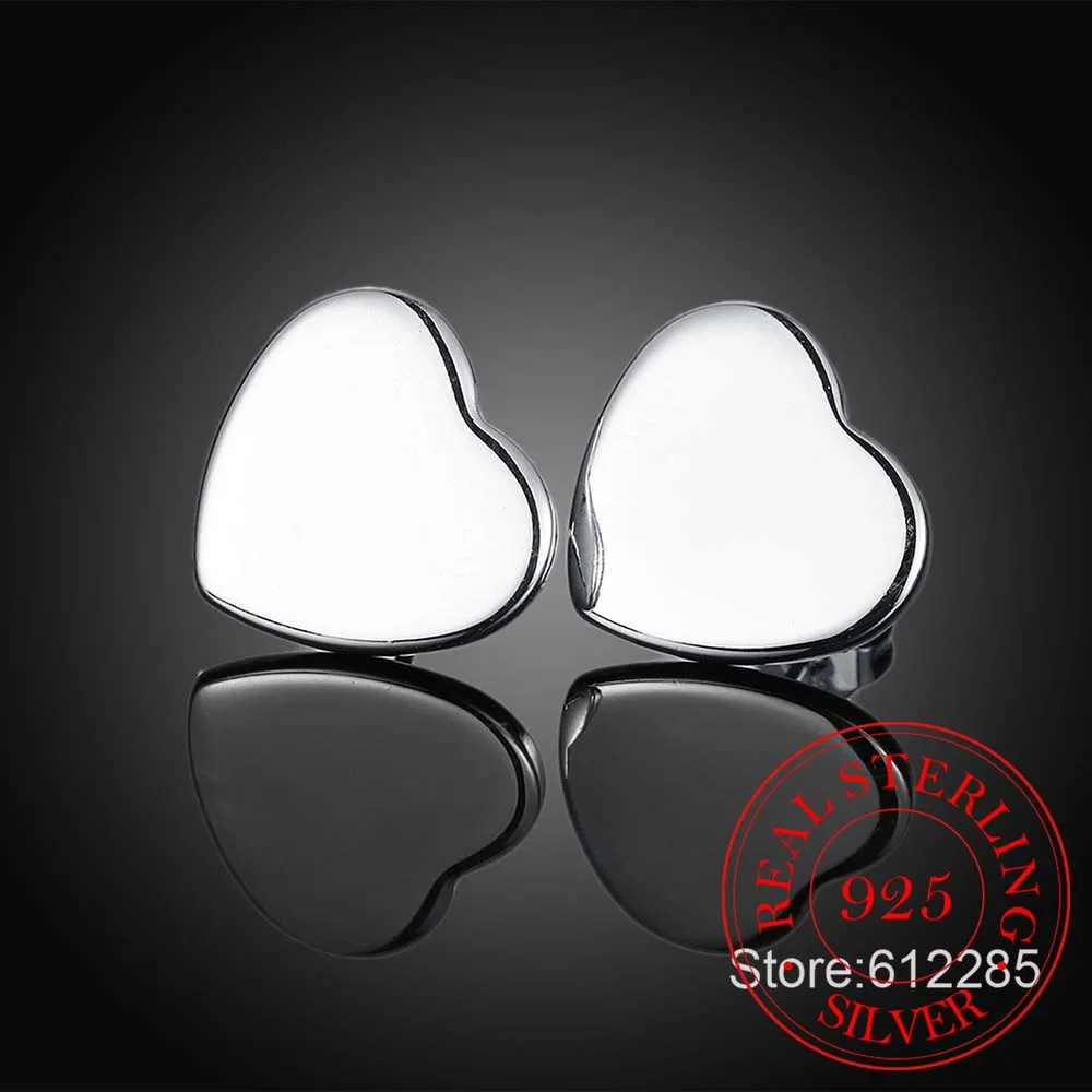 Серьги гвоздики из серебра 925 пробы женские модные корейские серьги с милым