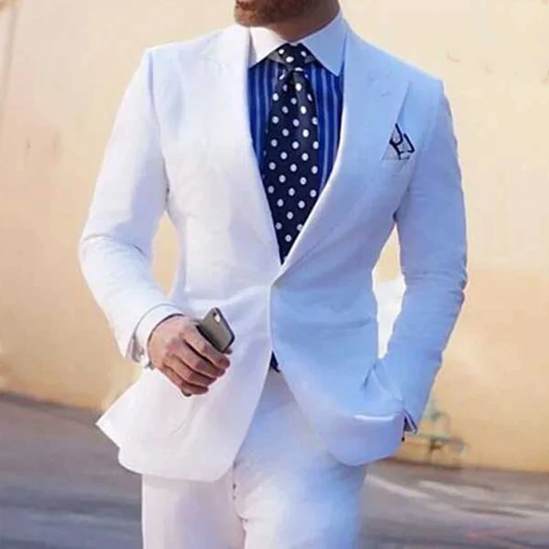

Spring Pink Men Suits Slim Fit With Wide Peaked Lapel For Wedding Dinner Party Groom Tuxedos 2 Pieces Male Fashion Jacket Pants