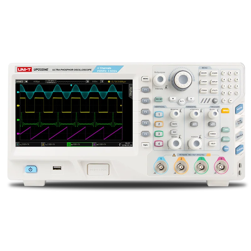 UNI-T UPO3152E/UPO3154E/UPO3252E/UPO3254E цифровой осциллограф 2/4 аналоговый канал 16 8 дюймов 150