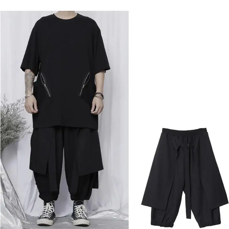 Новая футболка с коротким рукавом черная приталенная летняя новая мужская