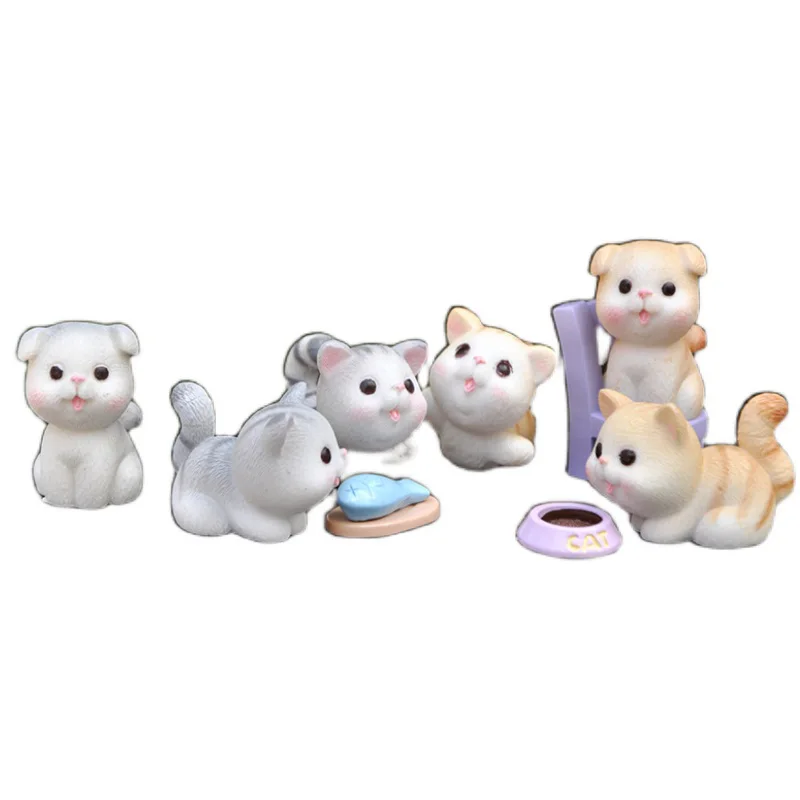 Миниатюры BAIUFOR игрушечный Кот с рыбкой аксессуары для террариума волшебные