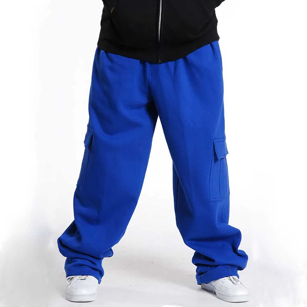 Осенне зимние спортивные штаны большого размера мужские шаровары в стиле хип хоп