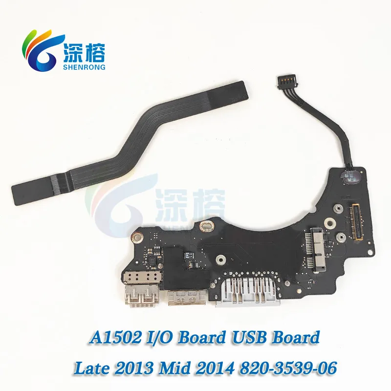 

Плата USB Mid 2013 A1502 для Macbook Pro Retina 13 дюймов, устройство для чтения ввода/вывода, USB HDMI, 2014-820-06, ME864, ME865, Late 3539
