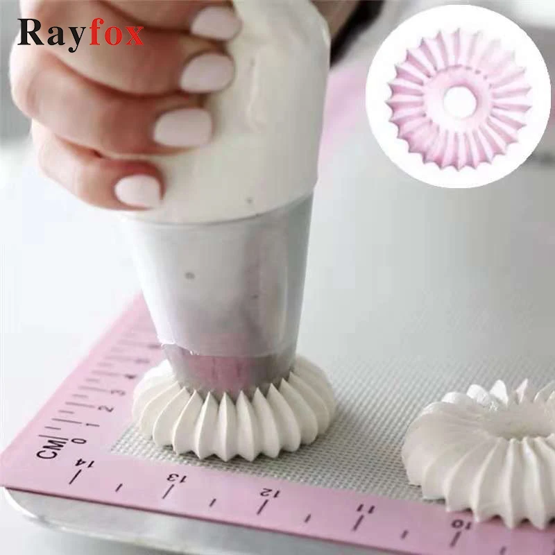 

Kitchen DIY Nozzle Stainless Steel Cake Decorating Tools Baking Cookie Pastry Bag Party Home Gadget Kitchen Accessories Tools