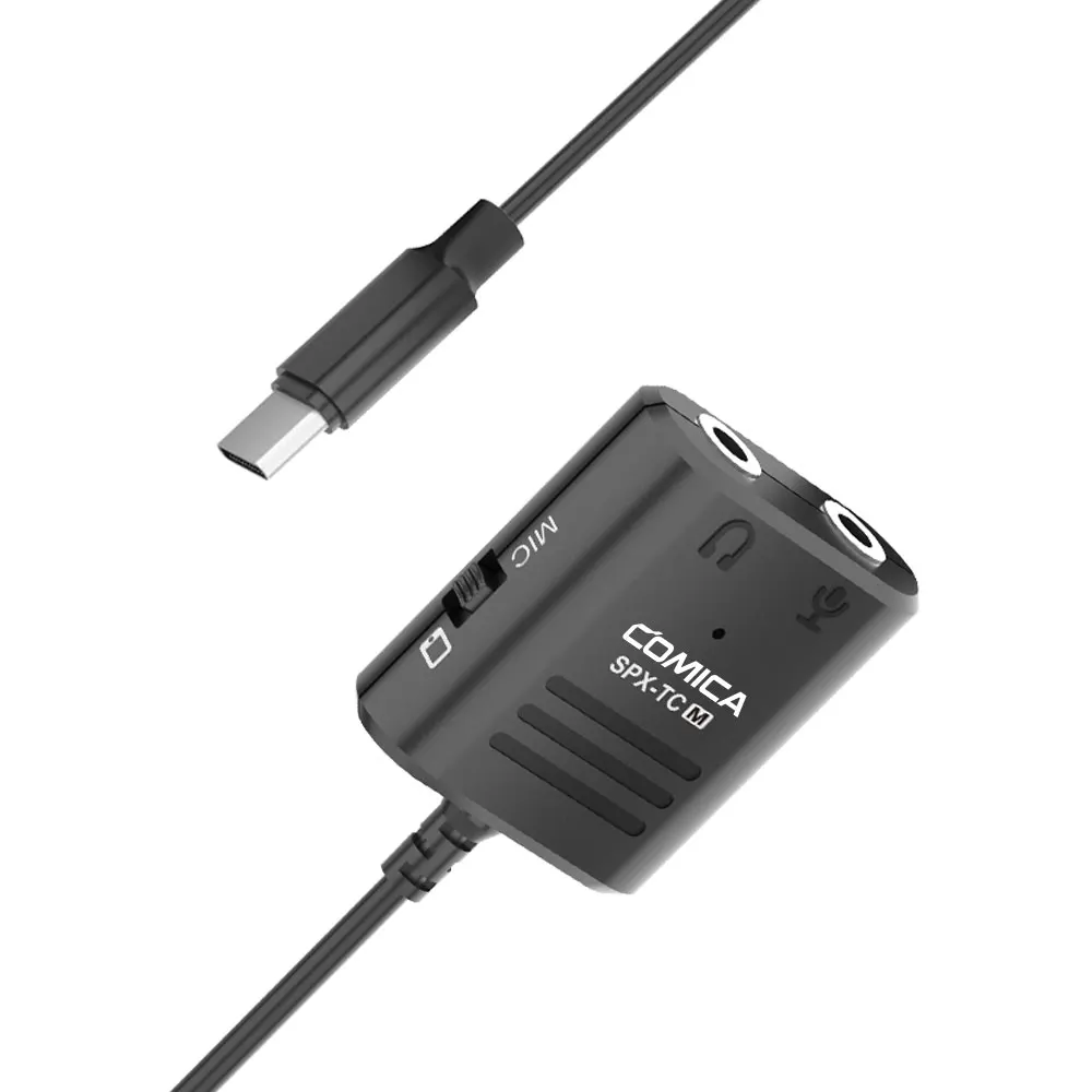 

COMICA CVM-SPX-TC 3.5mm TRS/TRRS convertered to USB TYPE-C Audio cable plug adapter for Android 5.0 or above smartphones