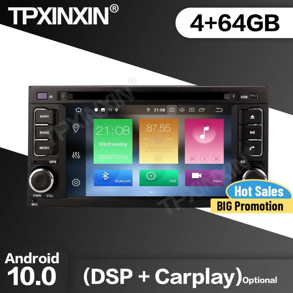 Автомагнитола 2 Din 64 ГБ стереоприемник Android для Subaru Forester Impreza 2008 2009 2010 2011 2012 GPS