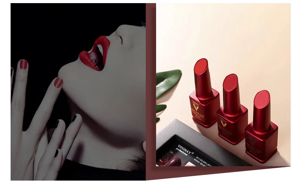 VINIMAY бренд красный гель лак для ногтей vernis Полупостоянный УФ гель лак для ногтей праймер замочить от ногтей гель лак Полировочный Гель для маникюра