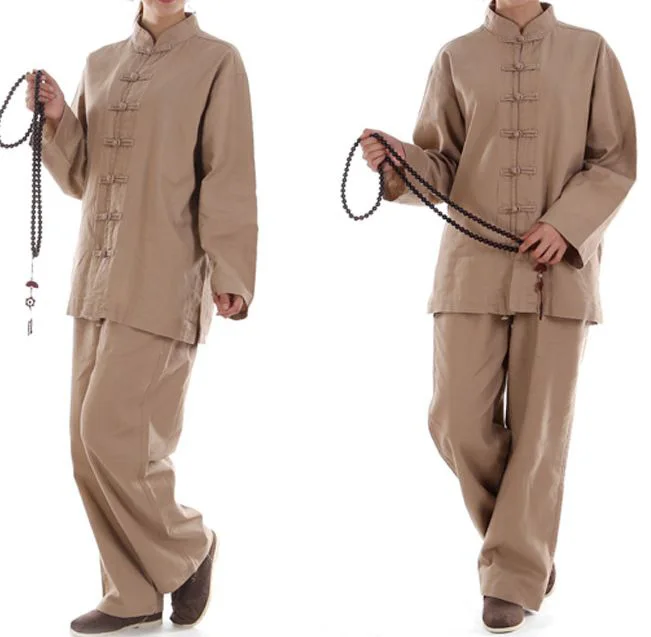 Унисекс 5 цветов осень и весна плотная льняная хлопковая zenLay форма для боевых