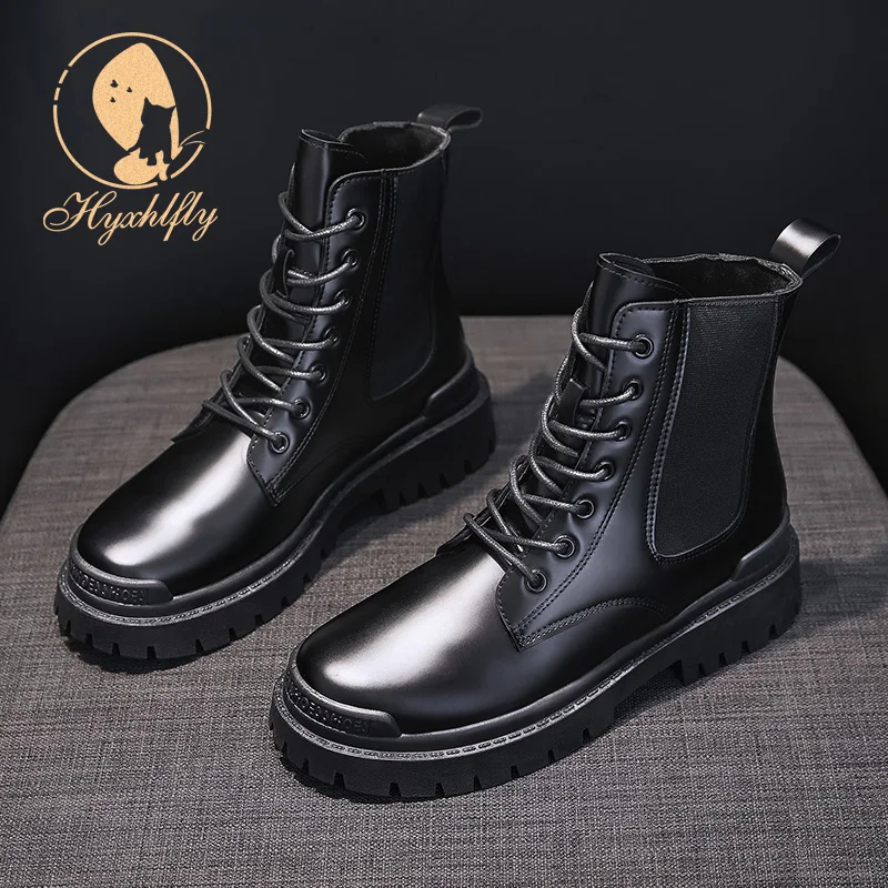 

2020 Winter Sexy Fashion Motorcycle Paltform Short Boots Luxury Ankle Boots for Women