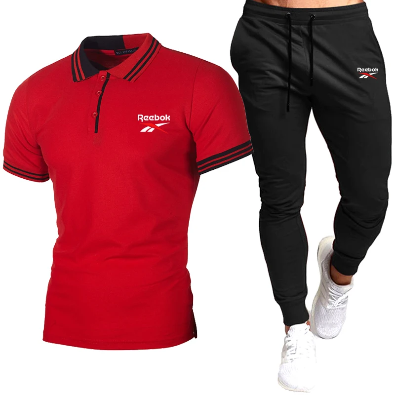 

2021 Summer New Fashion Sportswear Golf Suit POLO Shirt Suit Men's Jogging Suit Men's Suit T-shirt + Pants 2-Piece Set S-3XL