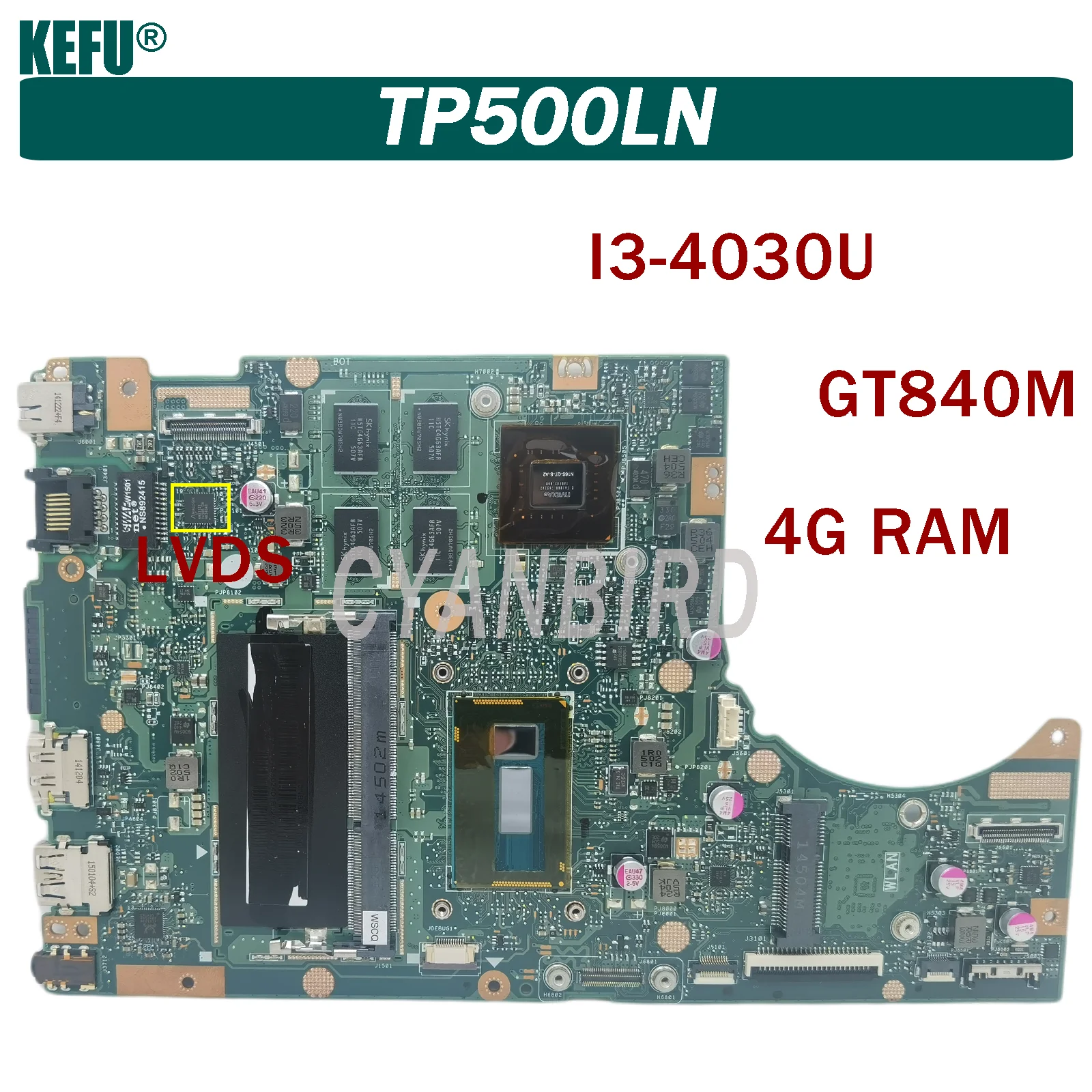 

TP500LN подходит для ASUS TP500LA TP500LD TP500L, материнская плата ноутбука, 4 ГБ-Оперативная память/4010U GT840M (LVDS) 100% тест