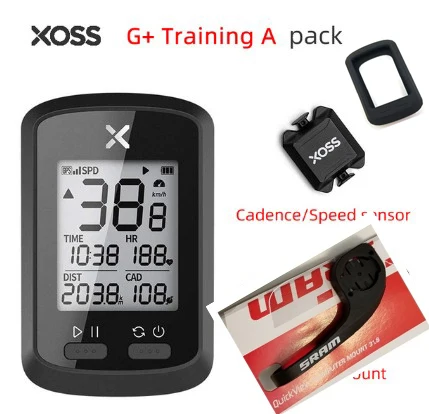 XOSS G+ gps компьютер Велоспорт Bluetooth 4,0 ANT+ велосипедный беспроводной компьютер цифровой спидометр подсветка с велосипедным креплением - Цвет: 05