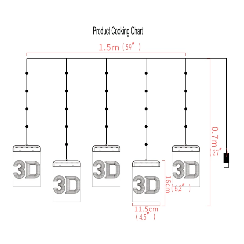 USB 3D Рождественский светодиодный праздничный светильник, колокольчик с Сантой Jingling, снежинка, снеговик, украшения для окон, светильник, пода... от AliExpress RU&CIS NEW