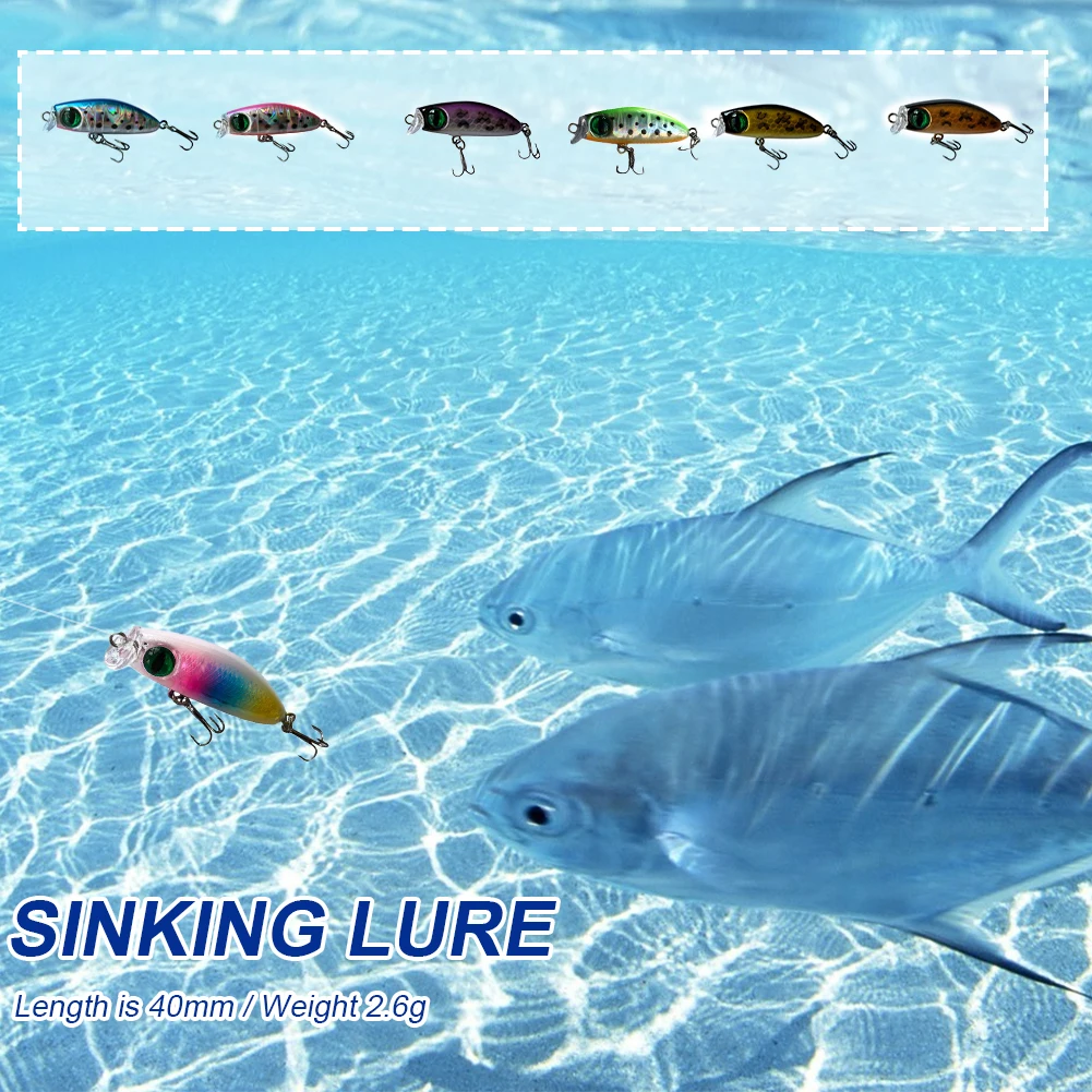 

1pcs Minnow Fishing Lure 40mm 2.6g Fishing Bait Topwater Artificial Bait Tackle Fishing Accessories Stronger Power Fast Delivery