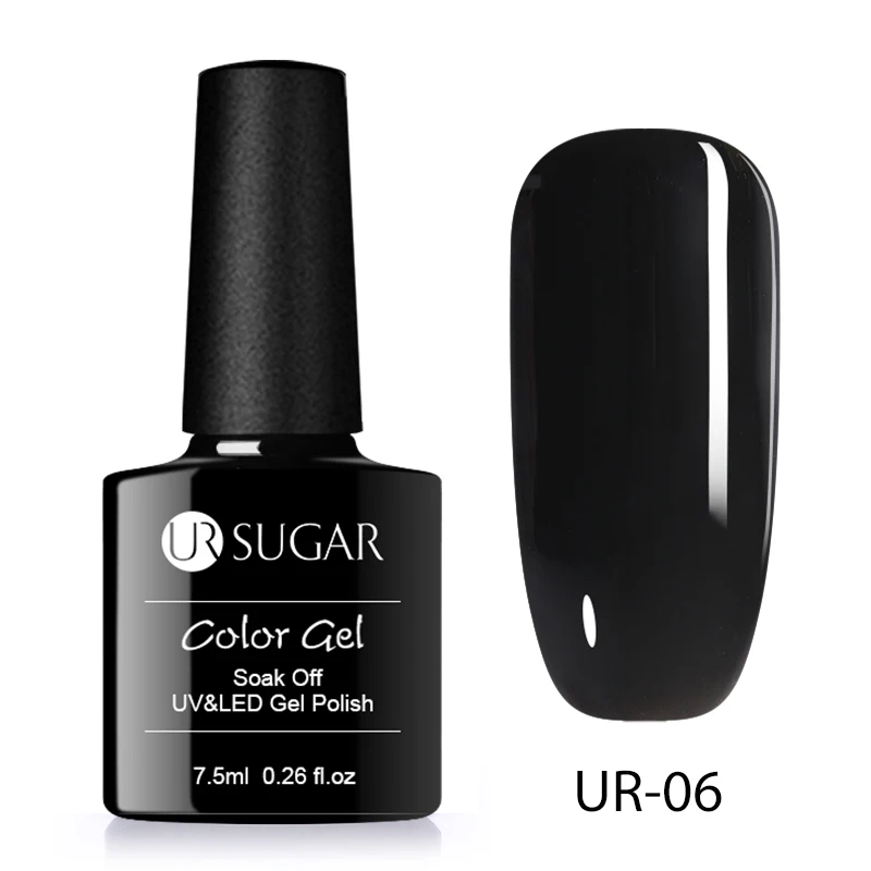 Ur Sugar, набор для ногтей, гель для ногтей, лак Bling Прозрачный Блеск Гель-лак 3D удлинитель для ногти Ложные Советы Гибридный постоянный гель - Цвет: 24
