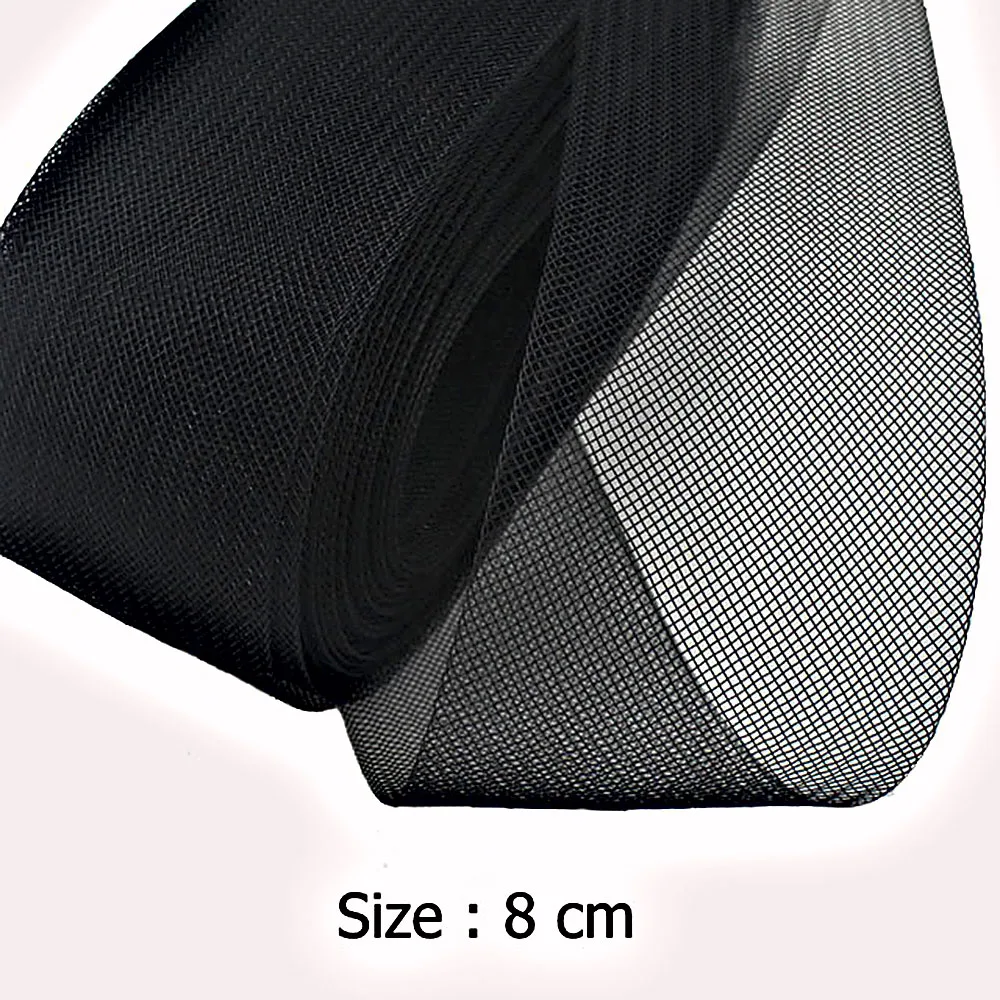 Коса [IuBuFiGo] из конского волоса для изготовления платьев и шляп черная белая