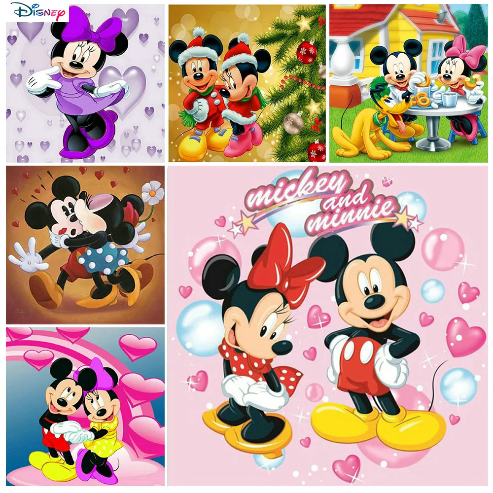 

Набор для алмазной вышивки «сделай сам» из мультфильма «Микки и Минни»