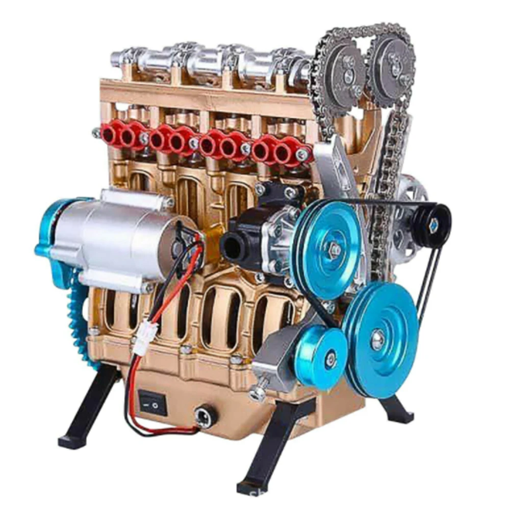 

Creative Table Home Decoration Four-Cylinder Car Engine Kit Model Decoration Craft Decor Resin Art Car Model Engine Mini Kit