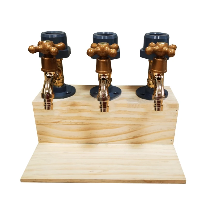 

Wooden Base Wine Dispenser Single/Double/Three Faucet Whiskey Decanter Liquor Alcohol Whiskey Wood Dispenser Faucet LX0C