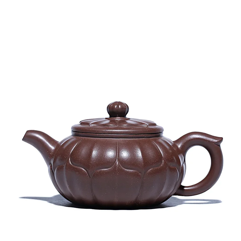 

Yixing raw ore purple clay teapot and Linghu teapot