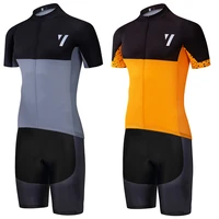 new orange cycling team jersey bibs shorts suit ropa ciclismo men summer quick dry bicycling maillot wear