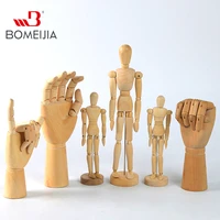 wooden hand man wood drawing sketch mannequin modle artist movable limbs human male miniatures figurines decoration crafts