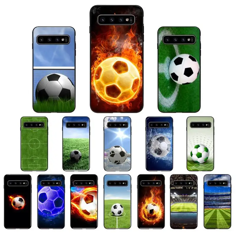 

Yinuoda Soccer Ball on burning fire Phone Case for Samsung S6 S6edge Plus S7 S7edge S8 S9 S10 S10E S20 Plus Ultra