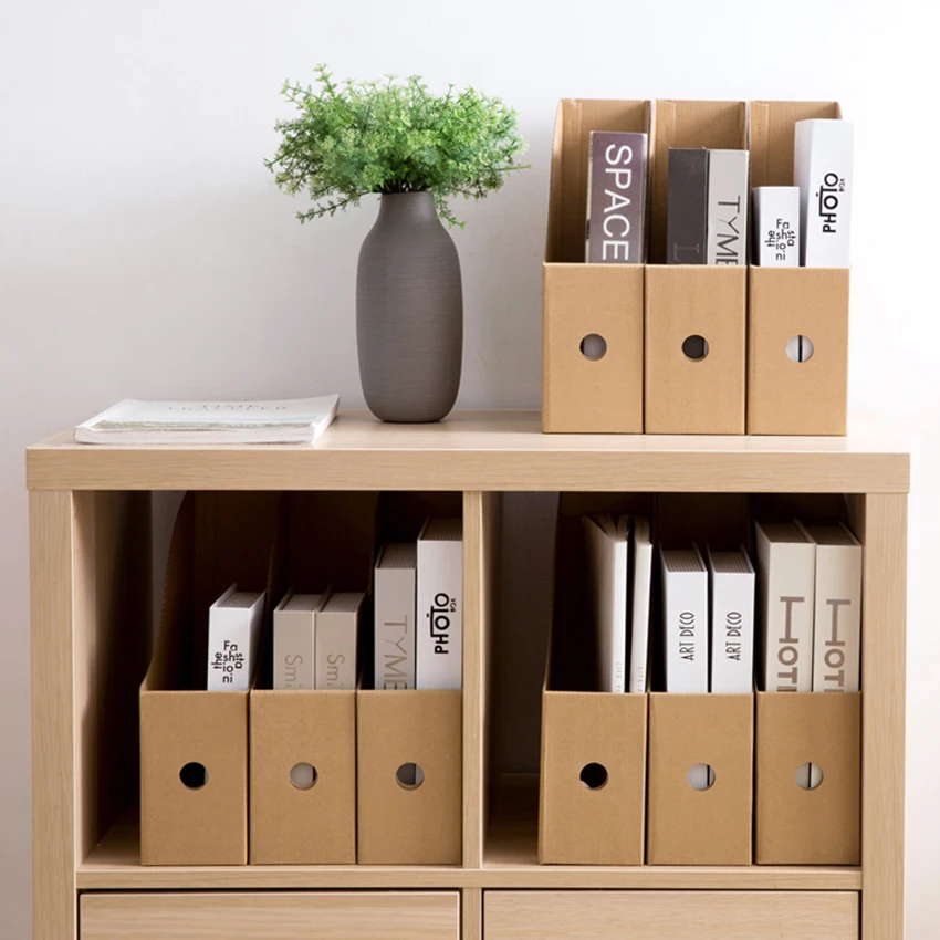 

File Paper Holder Desktop File Organizer for Books Documents Storage Box Document Cabinets Desk Folder Office Suppiles
