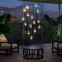 modern k9 crystal led chandelier meteor lamp villa living room dining room stairs cafe hotel shopping mall luxury chandelier