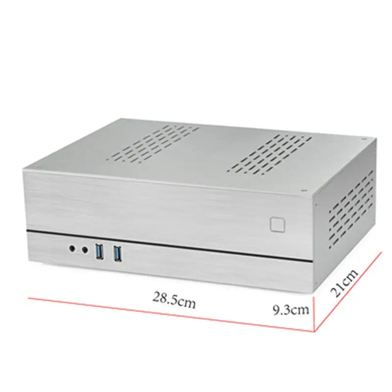 Новый USB 3 0 Mini itx HTPC чехол для домашнего кинотеатра горизонтальный компьютер