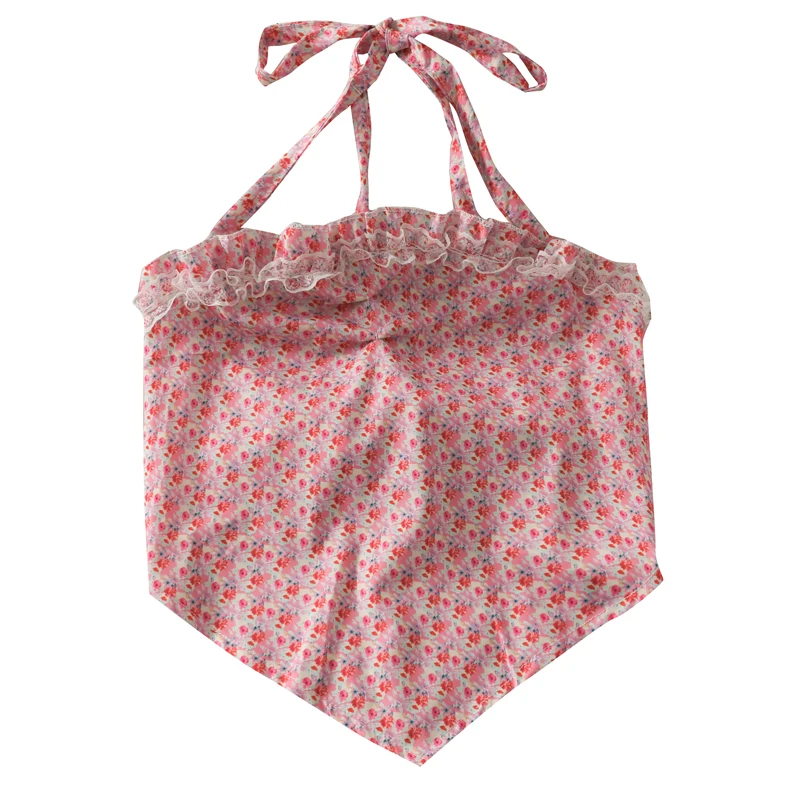 

stitching agaric side small chinese-style chest covering dress with tie neck broken beautiful condole belt small vest