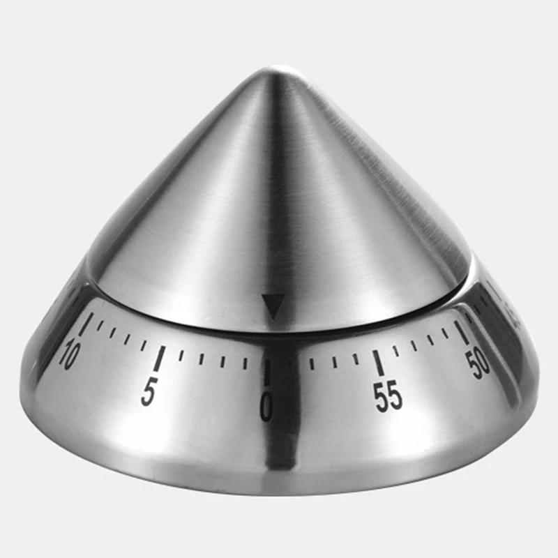 

Timer No Batteries Required 100% Mechanical Kitchen Timer Stainless Steel Precision Life Timer