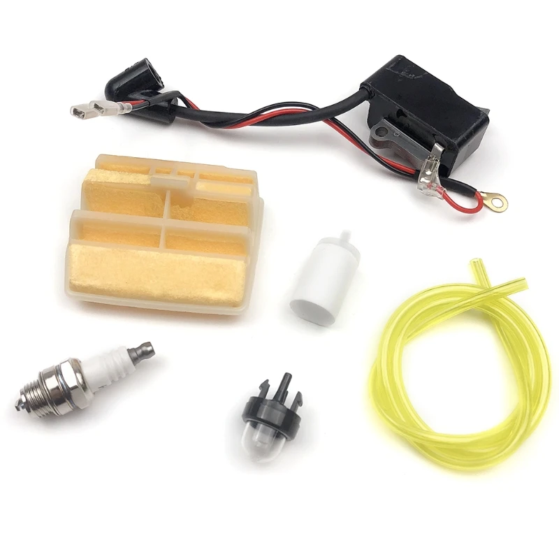 

Hot Ignition Coil Air Filter Primer Bulb Spark Plug for 445 450 JONSERED 2245 2250 C