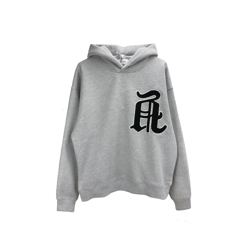 

22SS Pattern Embroidery Print Askyurself Hoodies Men Women EU Size 100% Cotton Askyurself Pullover Fashion Autumn Winter Viking