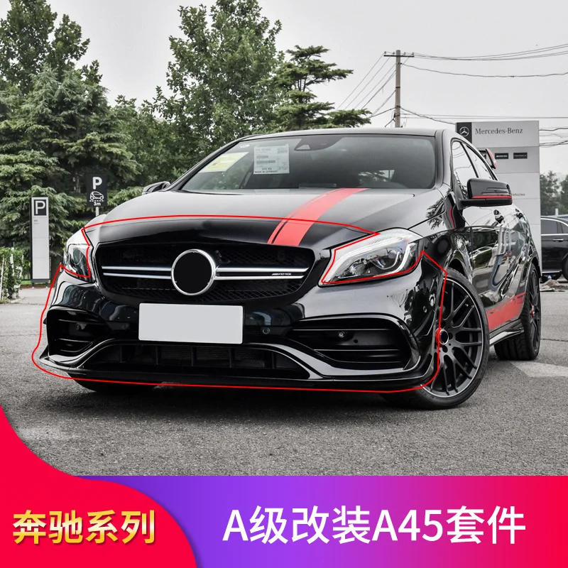 

Подходит для Benz Mercedes W176 a A200 A180 установка A45 Amg средняя сетка Передняя Объемная губная помада задняя планка