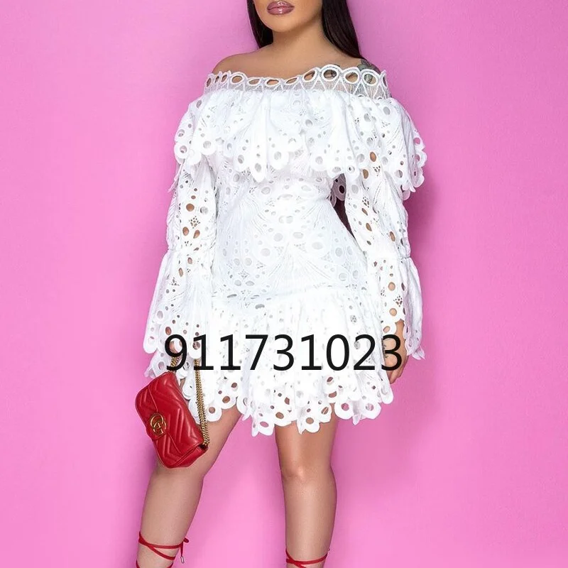 african fashion designers New Africa woman style fashionable Lace sequins pure color lady Dress party Spuer size L XL XXL XXXL african wear for women