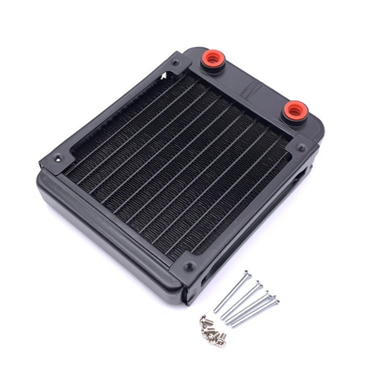 

120mm 10 Tube Computer Water Cooling Radiator G1/4 Female Thread Heat Dissipation for Computer PC CPU Water Cool System