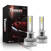 2 Шт Автомобильные светодиодные фары H1 110w 20000lm Cob Led 360 градусов угол обзора Автомобильные фары полностью алюминиевые 6000k Белый Быстрый Вкл/Выкл# P20