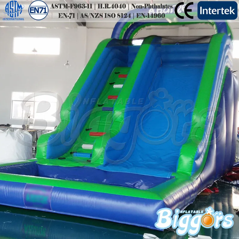 

Playground Inflatable Pool Slide Castle Water Slide Kids Playing Pool Games