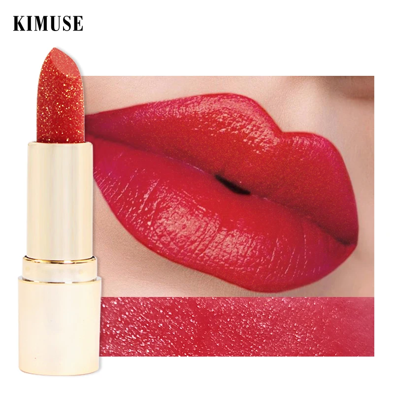 Красная губная помада KIMUSE 3 цвета матовая мягкая блестящая водостойкая стойкий