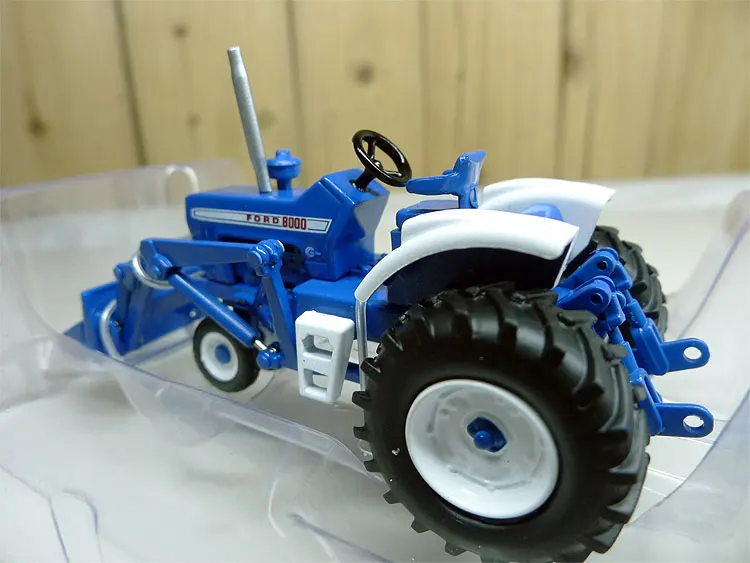 SC 1:64 ZJD 1835 Ford 8000 узкий фронтальный w погрузчик трактор сплав металла литые модели автомобилей игрушечные