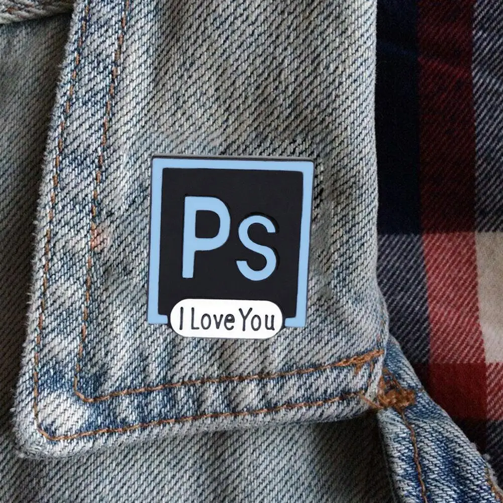 Фотошоп булавки I Love You брошь на панели инструментов отворот для женщин броши AI