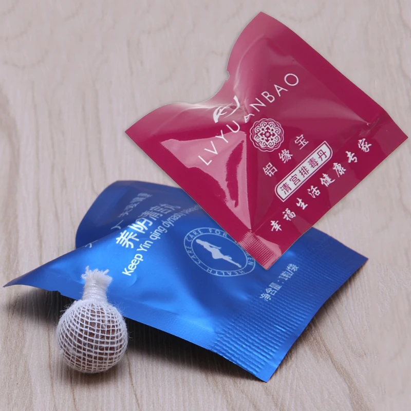randomly 1 шт. женский ремонт травяные гигиенические тампоны продукты очиститель - Цвет: randomly