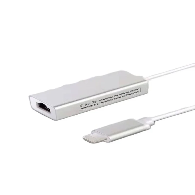

Light 100MB Network Card Is Suitable For IPAD IOS Mobile Phone To RJ45 Adapter