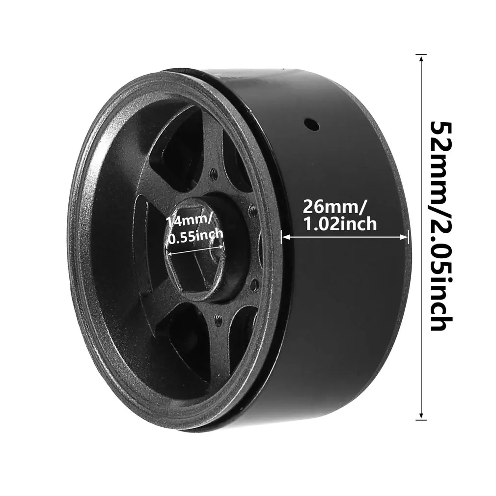 

4 Pcs Aluminum Alloy Upgrade Parts Wheel Hub On-Road Accessories Model RC Drift Rims For 1:10 Racing Car